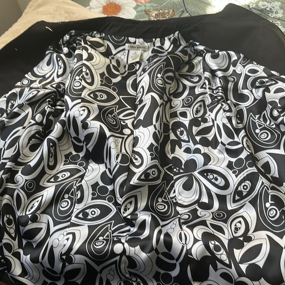 Vintage Laura Ashley Jacket with Pleather Trim and Buckles - Picture 5 of 8